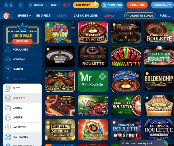 Casino en ligne Mostbet au Maroc
